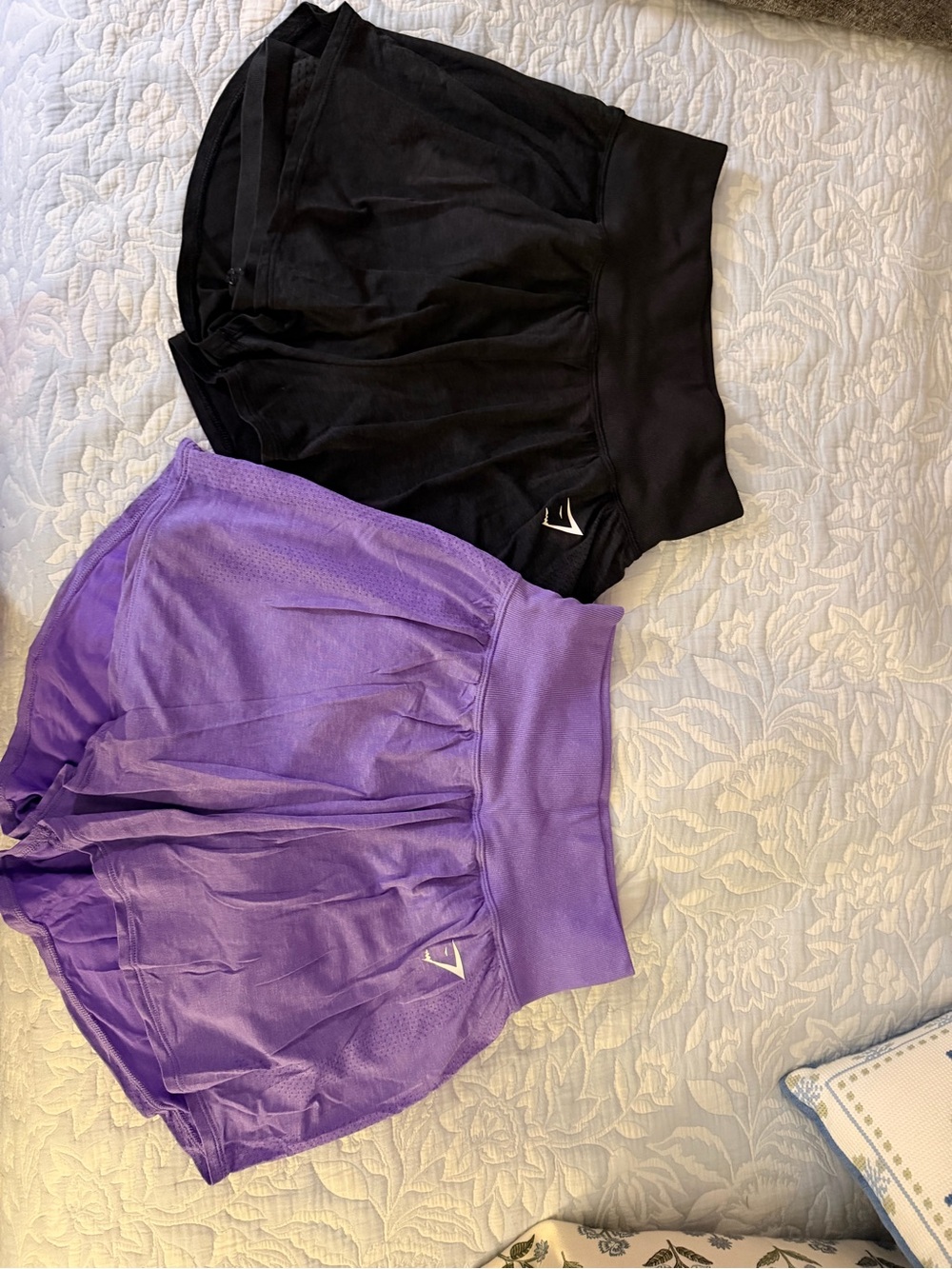 BUNDLE 2 Gymshark Women's Shorts in Black and Purple